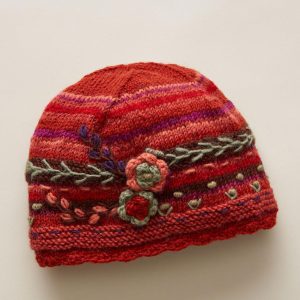 Handmade knit Wool beanie