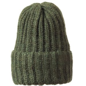 Light Green Thick Wool Made Winter Beanie