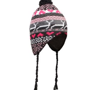 Handmade Wool Colorful Fleece-lined Earflap Hat