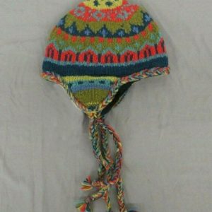 Handmade Wool Colorful Fleece-lined Earflap Hat