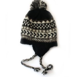 Handmade Wool Colorful Fleece-lined Earflap Hat