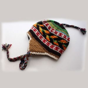 Handmade Wool Colorful Fleece-lined Earflap Hat