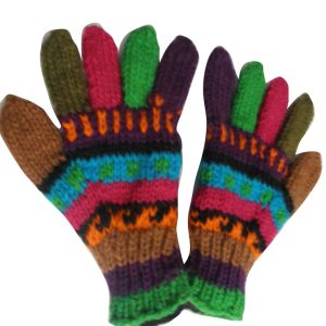Handmade Knit Wool Gloves