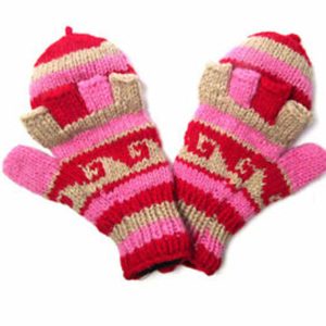 Handmade Knit Wool Gloves