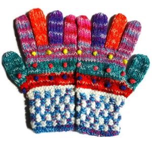 Handmade Knit Wool Gloves