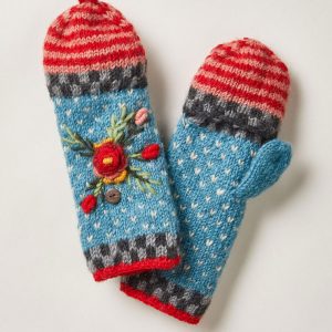 Handmade Knit Wool Gloves