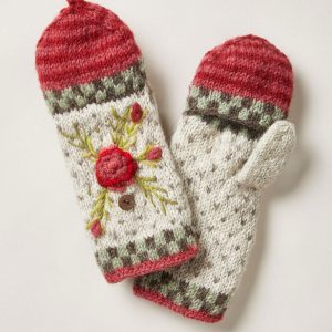 Handmade Knit Wool Gloves