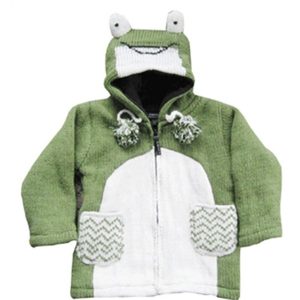 Multi pockets Mini Woolen Kid Jacket