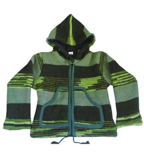 Sustainable Cozy Knitting Wool Kid’s Hoodie
