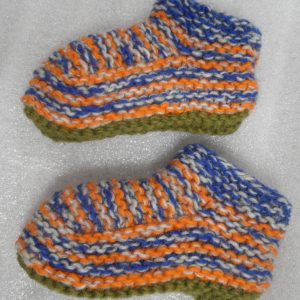 Prismatic Knitted Wool Slippers for Children
