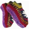 Hand knitted Handcrafted Colorful wool Slipper Socks