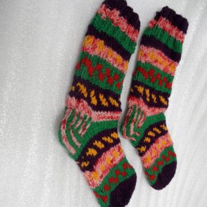 Hand Knit Unisex Winter Wool Socks