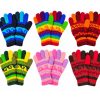 Rainbow Explosion Warm Knitted Wool Gloves
