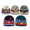 Hand Embroidered Knitted Wool Beanie