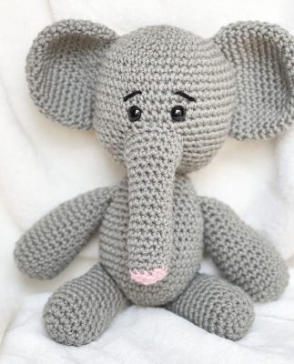 Elephant Child Design Woolen Toy