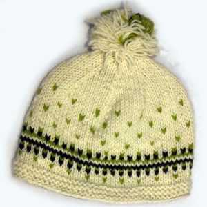 Handmade knit Wool beanie