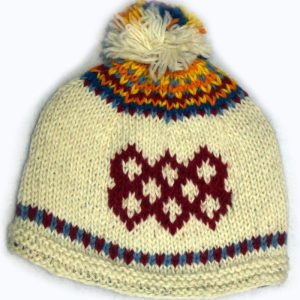 Handmade knit Wool beanie