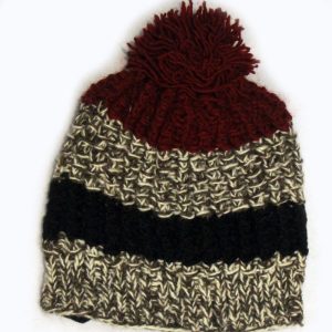 Handmade knit Wool beanie