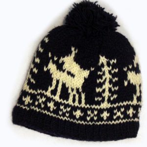 Handmade knit Wool beanie