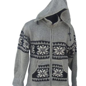 Handmade Hippie Wool Jacket: Mix Wool