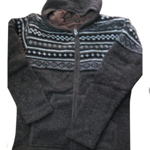 Sustainable Wool Hippie Hooded Jacket