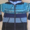 Blue Mix Patchwork Woolen Children Jacket
