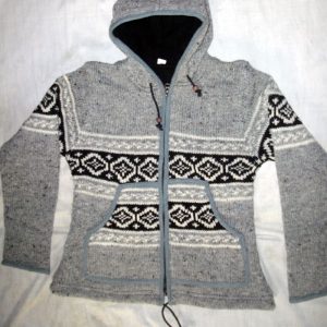 Handmade Hippie Wool Jacket: Mix Wool