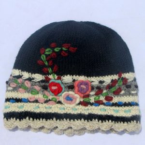 Handmade knit Wool beanie