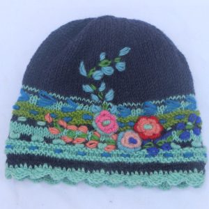Handmade knit Wool beanie