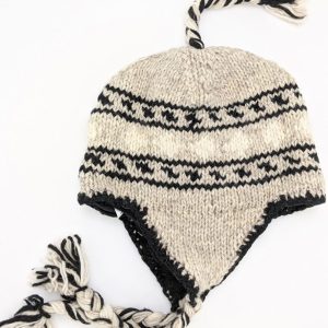 Handmade Wool Colorful Fleece-lined Earflap Hat