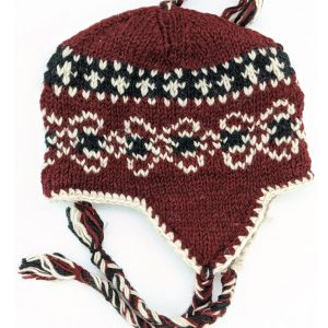 Handmade Wool Colorful Fleece-lined Earflap Hat