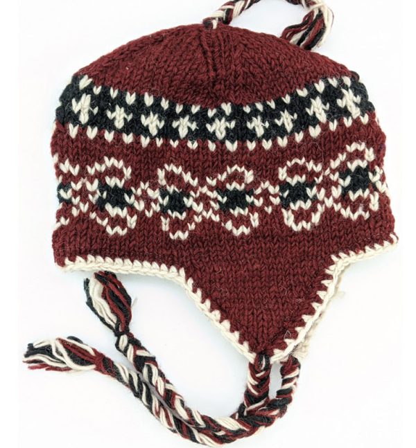Handmade Wool Colorful Fleece-lined Earflap Hat