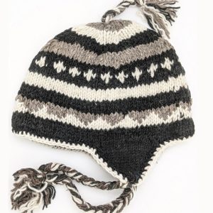 Handmade Wool Colorful Fleece-lined Earflap Hat