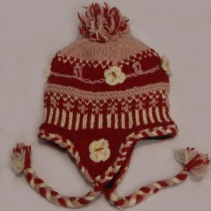 Handmade Wool Colorful Fleece-lined Earflap Hat