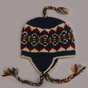 Handmade Wool Colorful Fleece-lined Earflap Hat