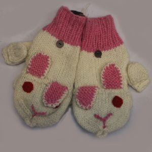 Handmade Knit Wool Gloves