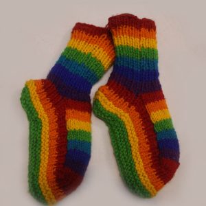 Rainbow Knitted Warm Woolen Kid’s Shoes