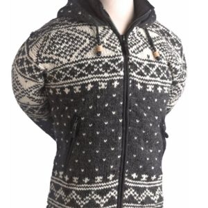 Handmade Hippie Wool Jacket: Pure Wool