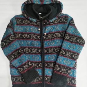Handmade Hippie Wool Jacket: Pure Wool