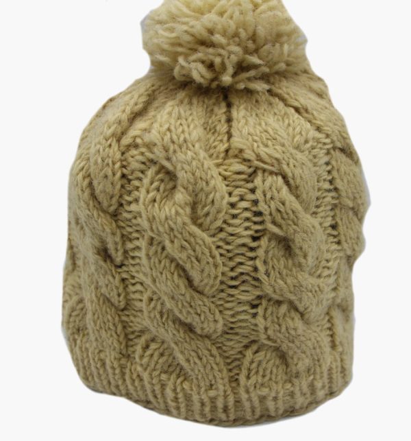 Handmade knit Wool beanie