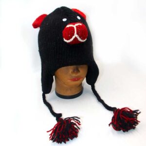 Knitted Fleece-lined Animal Hats
