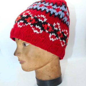 1Handmade knit Wool beanie