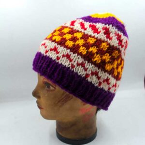 1Handmade knit Wool beanie