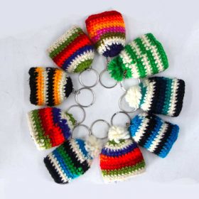 Himalayan Knitted Wool Keyrings