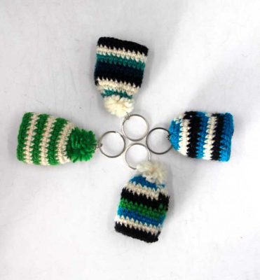 Knitting Himalayan Wool Keyrings