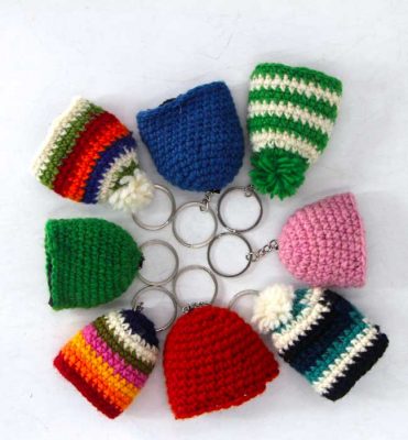 HANDMADE KNITTING KEYRING