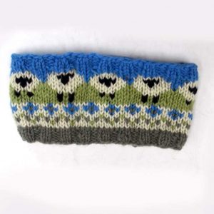 Black & Red Mix Boho Woolen Headband