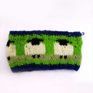 Black & Red Mix Boho Woolen Headband