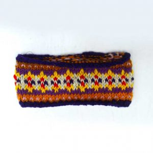 Black & Red Mix Boho Woolen Headband