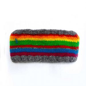 Black & Red Mix Boho Woolen Headband